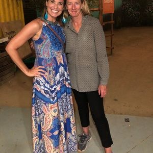 ANTHROPOLOGIE RANNA GILL Boteh Maxi Dress Beaded